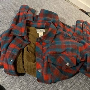 Mens LLBean Thermal Flannel